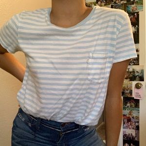 light blue striped tshirt